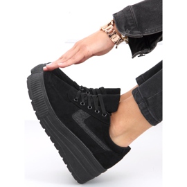 Valens Baskets compensées noires le noir 2