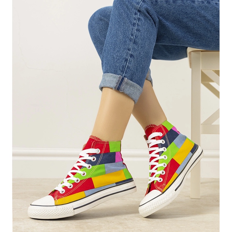 Baskets cheville Gabby colorées rouge 1 Baskets cheville Gabby colorées rouge 1