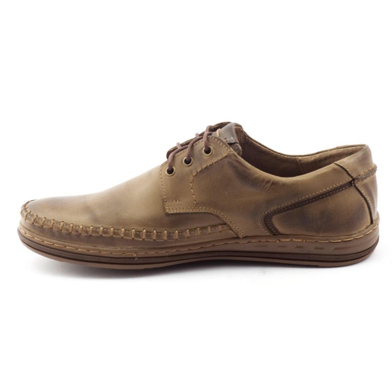 Polbut Chaussures homme en cuir J44PŁ marron brun 1