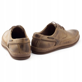 Polbut Chaussures homme en cuir J44PŁ marron brun 4