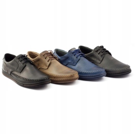 Polbut Chaussures homme en cuir J44PŁ marron brun 5