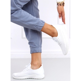 Querro White chaussettes chaussures de sport blanche 1