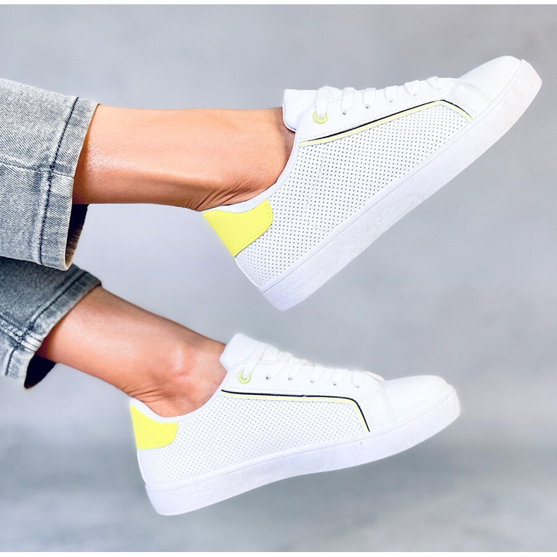 Baskets femme Vole BLANC / VERT blanche 2