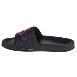 Adidas Adilette Douche Diapositives Spiderman Jr FZ1716 pantoufles noir 1