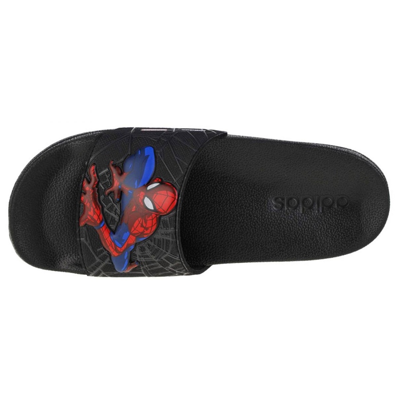 Adidas Adilette Douche Diapositives Spiderman Jr FZ1716 pantoufles le noir 2