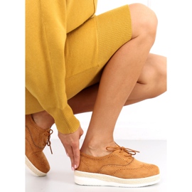 Chaussures espadrilles femme Apia Camel brun 2