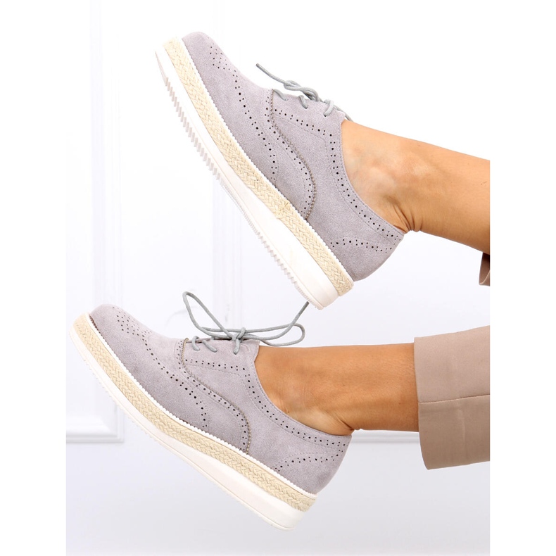Chaussures femme espadrilles Apia Gris 2