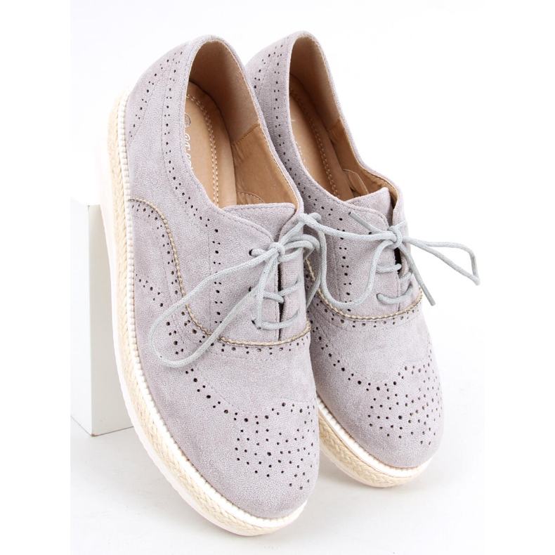 Chaussures femme espadrilles Apia Gris 1