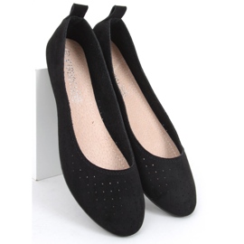 Ameli Ballerines ajourées noires le noir 2