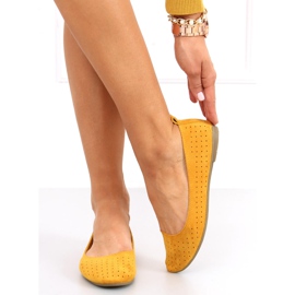 Ameli Ballerines ajourées Jaune 5