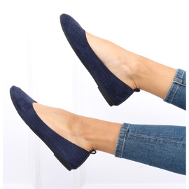 Ballerines ajourées Ameli Navy bleu marin 5