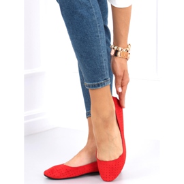 Ballerines Ajourées Ameli Rouge 5