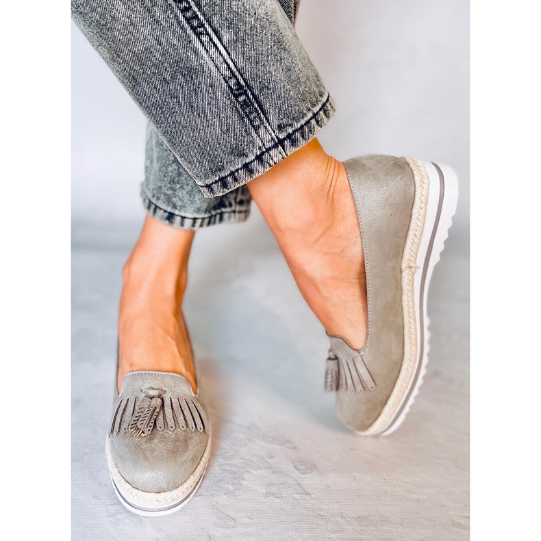Mocassins et espadrilles femme Hilma Gris 1 Mocassins et espadrilles femme Hilma Gris 1