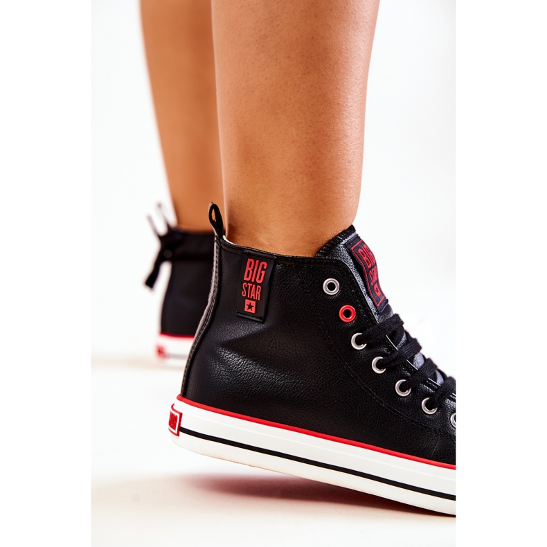 Baskets Hautes en Cuir Big Star JJ274131 Noir 2