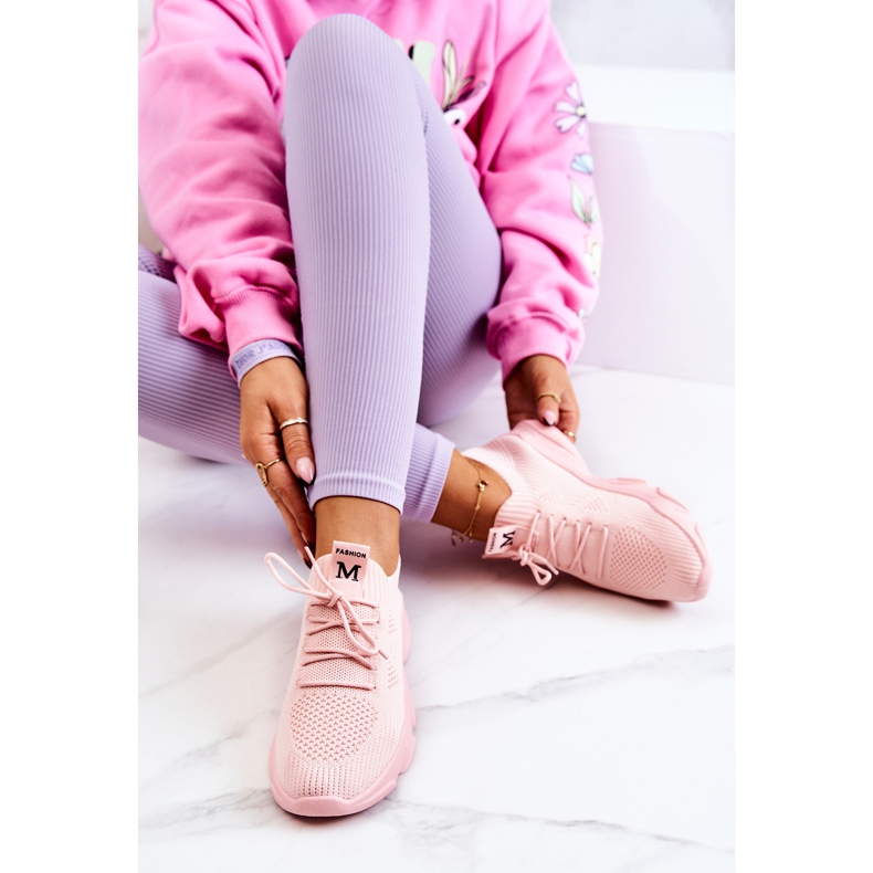 PS1 Chaussures Sport Baskets Tissu Rose Nolene 1 PS1 Chaussures Sport Baskets Tissu Rose Nolene 1