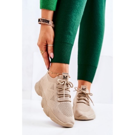 PS1 Chaussures de sport Baskets Tissu Beige foncé Nolene 2 PS1 Chaussures de sport Baskets Tissu Beige foncé Nolene 2