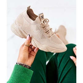 PS1 Chaussures de sport Baskets Tissu Beige foncé Nolene 1 PS1 Chaussures de sport Baskets Tissu Beige foncé Nolene 1