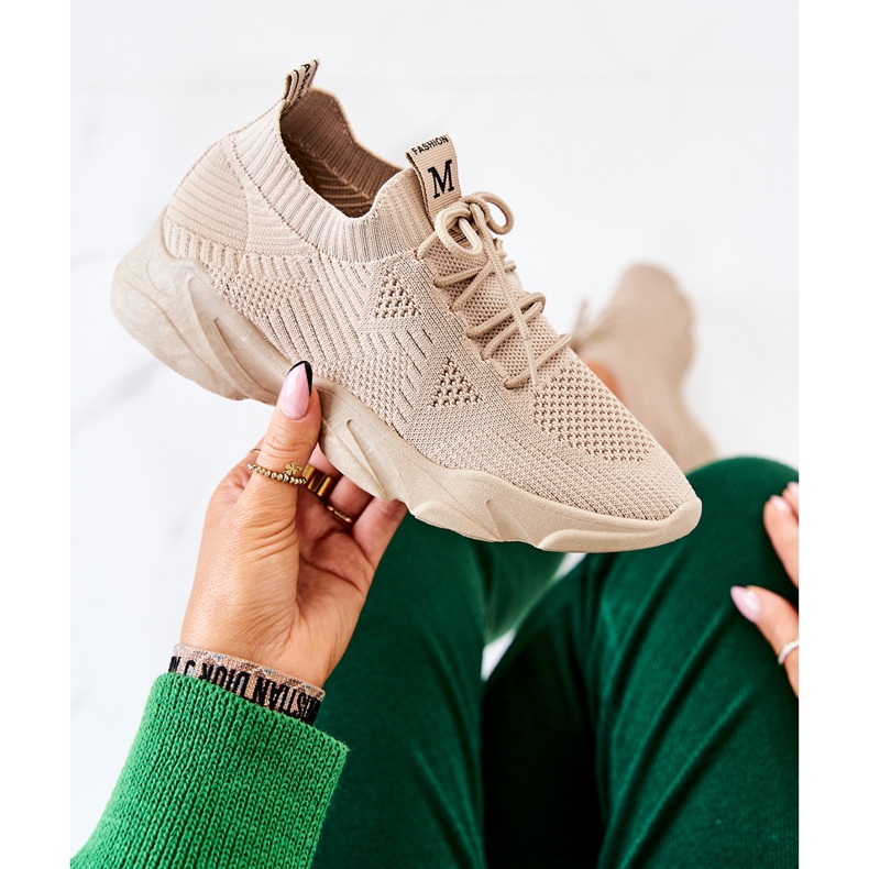 PS1 Chaussures de sport Baskets Tissu Beige foncé Nolene 1 PS1 Chaussures de sport Baskets Tissu Beige foncé Nolene 1