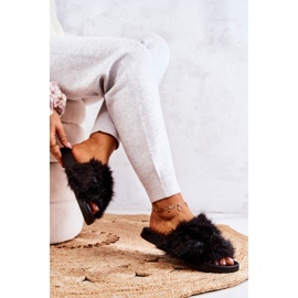 Chaussons Avec Fourrure, Caoutchouc Noir Pollie le noir 4