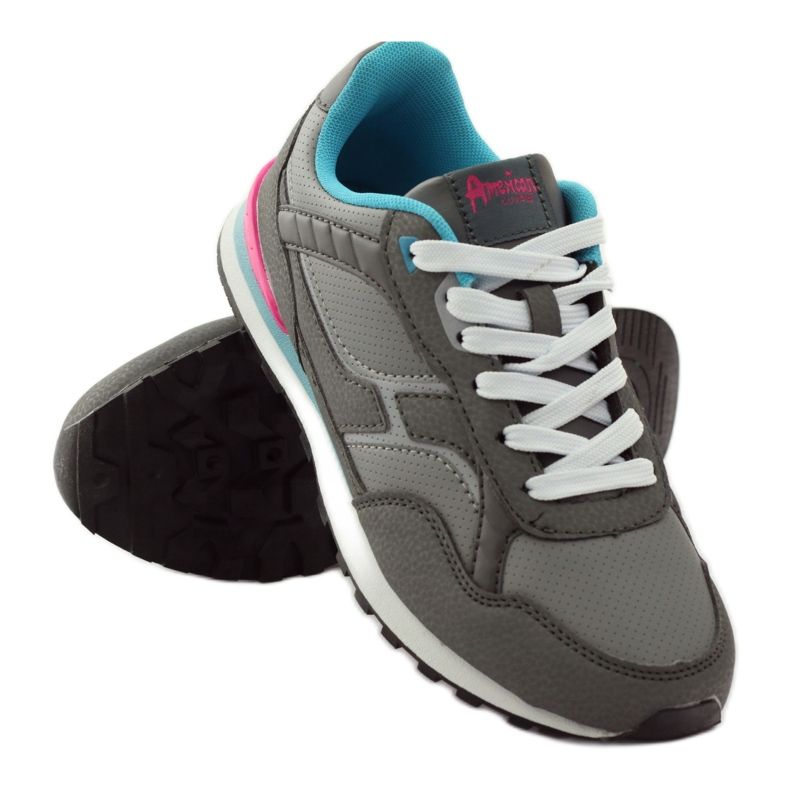 American Club Jogging sport gris américain C1 bleu rose 3