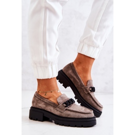 PL5 Mocassins Mocassins Daim La.Fi Gris Saphir beige 4