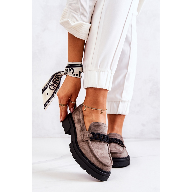 PL5 Mocassins Mocassins Daim La.Fi Gris Saphir beige 2