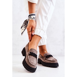 PL5 Mocassins Mocassins Daim La.Fi Gris Saphir beige 3