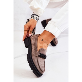 PL5 Mocassins Mocassins Daim La.Fi Gris Saphir beige 7