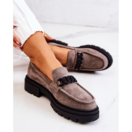 PL5 Mocassins Mocassins Daim La.Fi Gris Saphir beige 8