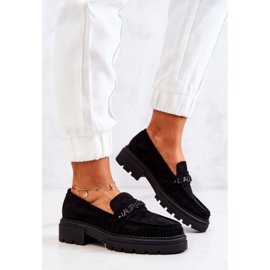 PL5 Mocassins Daim Lettres La.Fi Noir Jenefer le noir 4