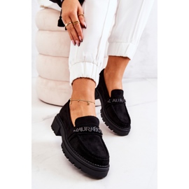 PL5 Mocassins Daim Lettres La.Fi Noir Jenefer le noir 5