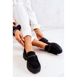 PL5 Mocassins Daim Lettres La.Fi Noir Jenefer le noir 6