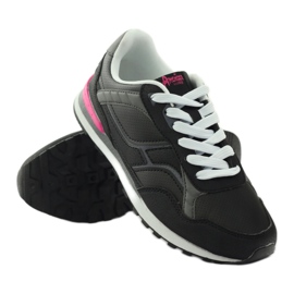 Jogging de sport American Club C1 noir le noir rose 3