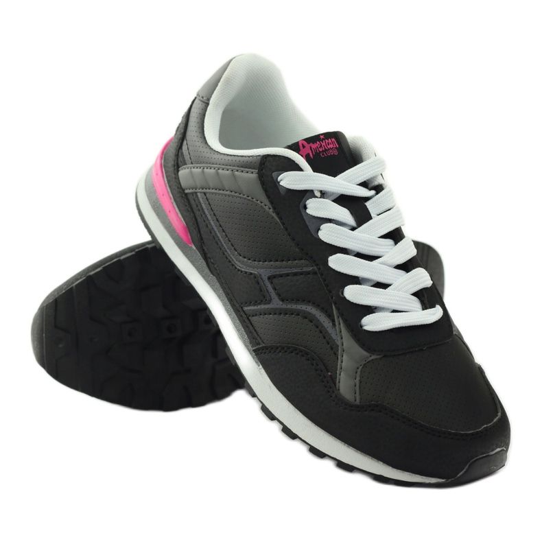 Jogging de sport American Club C1 noir rose 3