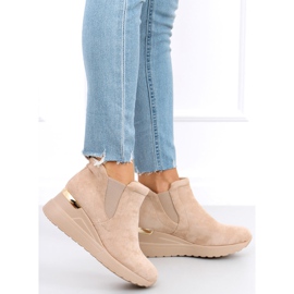 Bottines compensées Florens Beige 4