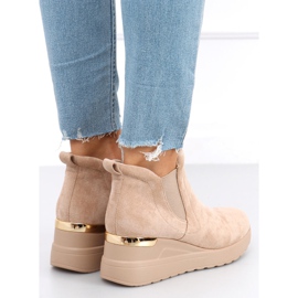 Bottines compensées Florens Beige 2