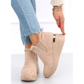 Bottines compensées Florens Beige 3
