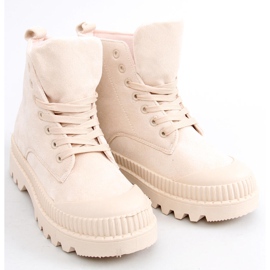 Baskets montantes trekking Bibi Beige 1