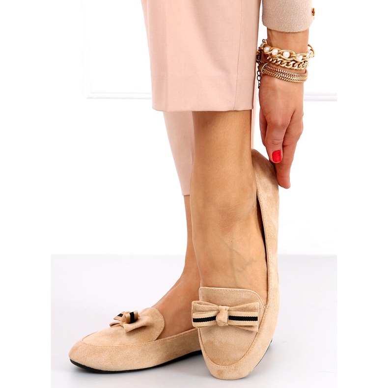 Mocassins femme Maren Abricot beige 1