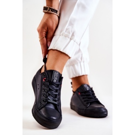 Baskets basses en cuir Big Star JJ274006 Noir le noir 2 Baskets basses en cuir Big Star JJ274006 Noir le noir 2