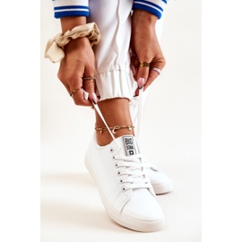 Baskets Cuir Big Star JJ274311 Blanc blanche 1 Baskets Cuir Big Star JJ274311 Blanc blanche 1