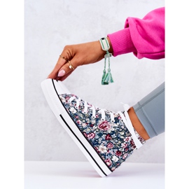 FS2 Baskets montantes à fleurs vertes Nollie multicolore 5