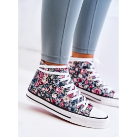 FS2 Baskets montantes à fleurs vertes Nollie multicolore 6