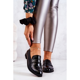 PL5 Mocassins Laqués Avec Jets La.Fi Noir Maliyah le noir 1