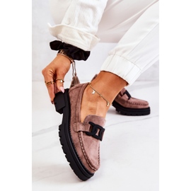 PL5 Mocassins En Daim Avec Décoration La.Fi Cappucino Laurene brun 5