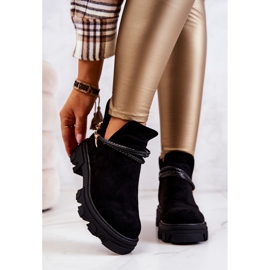 PS1 Bottes Worker Daim À Rayures Noir Moriah le noir 1