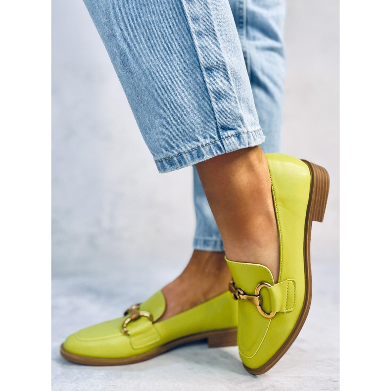 Mocassins femme Jonna Green vert 2