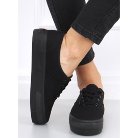 Baskets à semelles hautes Donau All Black le noir 1