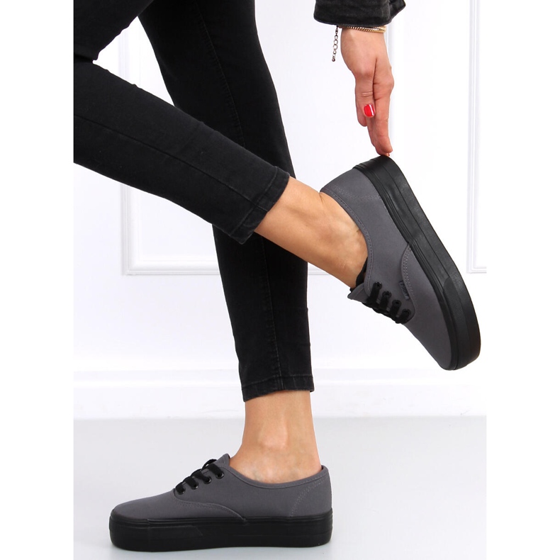 Baskets à semelles hautes Donau DK.GRAY gris 1