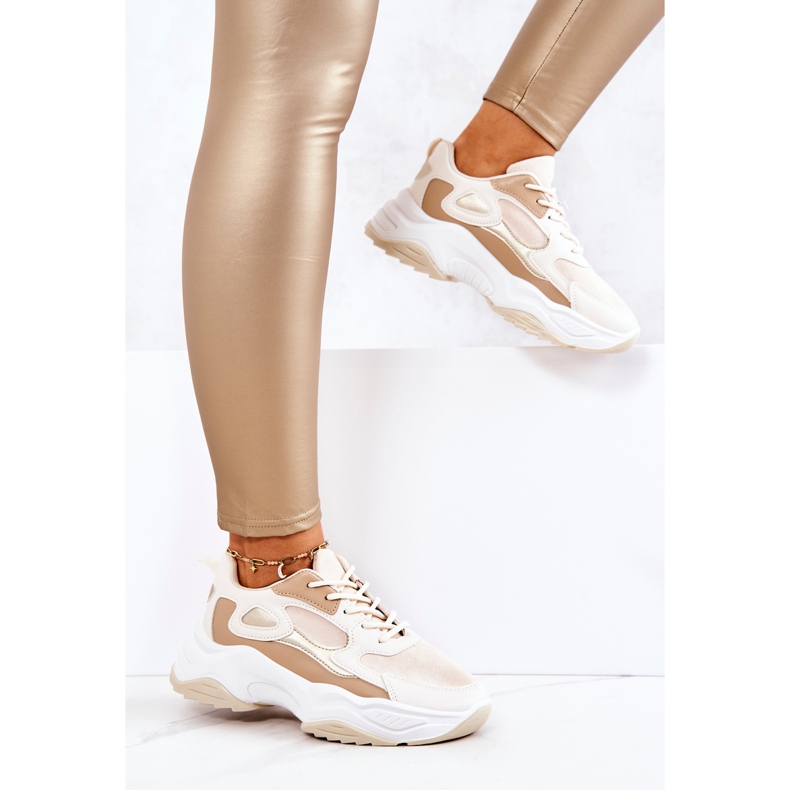 PS1 Chaussures Sport Baskets Beige Retroque 1 PS1 Chaussures Sport Baskets Beige Retroque 1